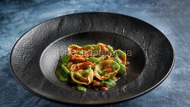 Tortelli di branzino e cozze