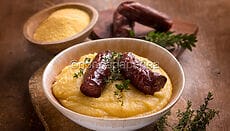 Figatelli con polenta