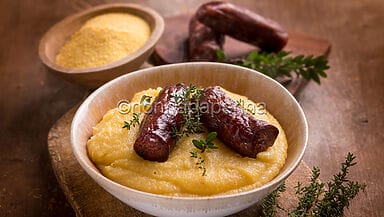 Figatelli con polenta