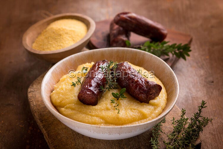 Figatelli con polenta