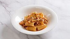 Paccheri con salsa di gamberi e lime