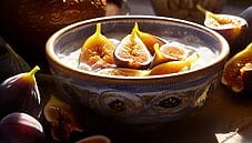 Porridge di avena e fichi freschi