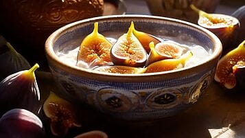 Porridge di avena e fichi freschi