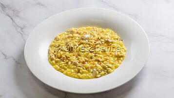Risotto con quaglie e zafferano