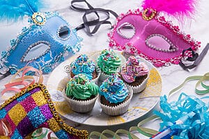 Cupcake colorati, dei dolcetti squisiti per il Carnevale