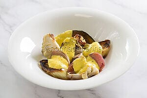 Verdure arrosto con zabaione alle erbe, una ricetta gourmet