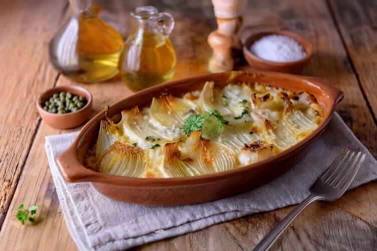 Cipolle di Giarratana al gratin Cipolle di Giarratana al gratin