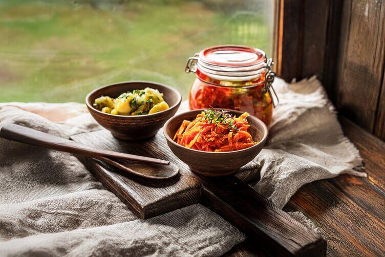 Kimchi e verdure fermentate