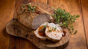 Arrosto di maiale alla santoreggia