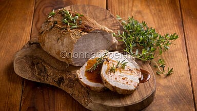 Arrosto di maiale alla santoreggia
