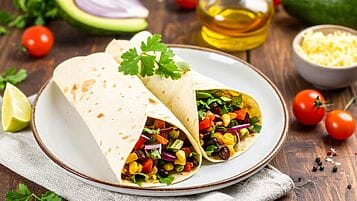 Burrito vegetariano