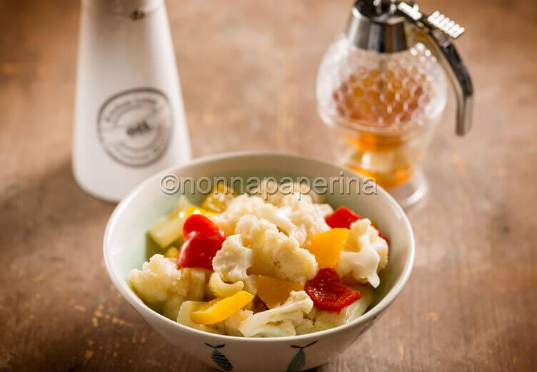 Giardiniera di verdure agrodolce al miele