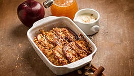 Sformato di mele al miele e arachidi