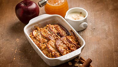 Sformato di mele al miele e arachidi