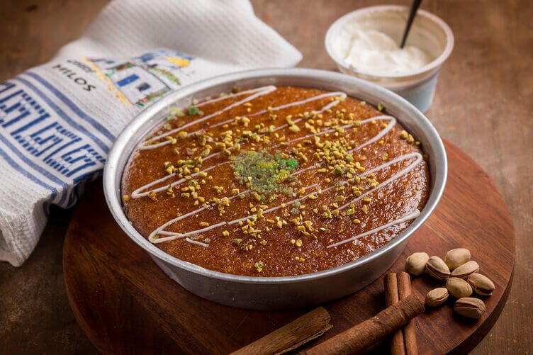 Ravani torta greca di semolino