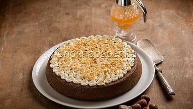 Torta di castagne con crema al miele