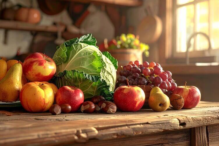 frutta e verdura autunnali