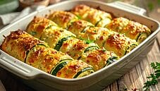 Involtini di zucchine al forno, un secondo semplice che profuma di casa
