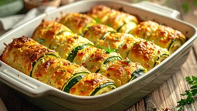 Involtini di zucchine al forno