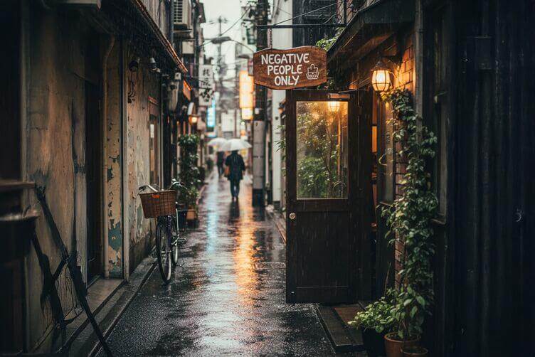 Crying Café in Giappone negative people only-