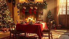 Simboli delle festività italiane: la tavola, il presepe, la Vigilia e la Befana