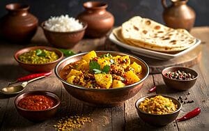 Curry di patate e fieno greco – Aloo Methi: profumo di casa e sapore d’India Curry di patate e fieno greco – Aloo Methi: profumo di casa e sapore d’India