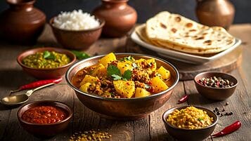 Curry di patate e fieno greco