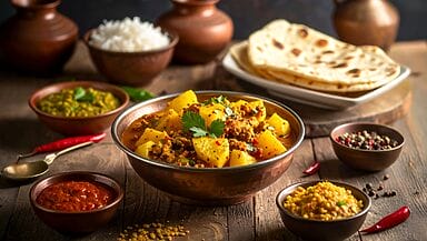 Curry di patate e fieno greco