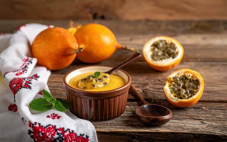 Dolce rustico con polpa di granadilla