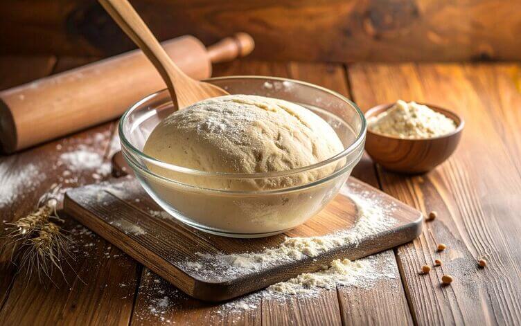 Impasto per pane senza glutine con farina di soia Impasto per pane senza glutine con farina di soia