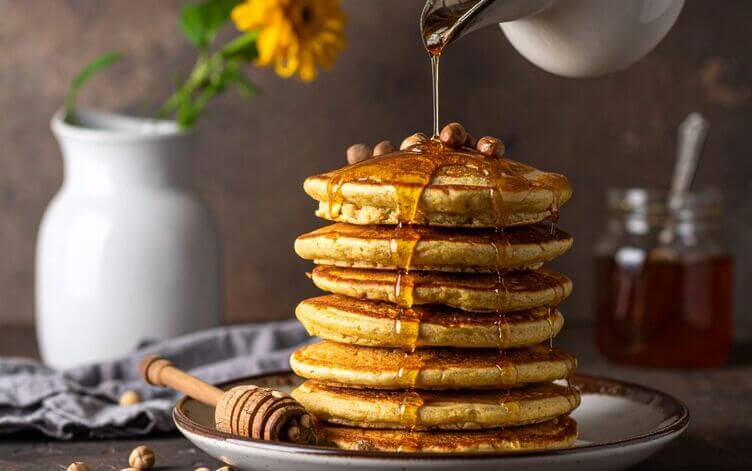 Pancake proteici con farina di soia Pancake proteici con farina di soia