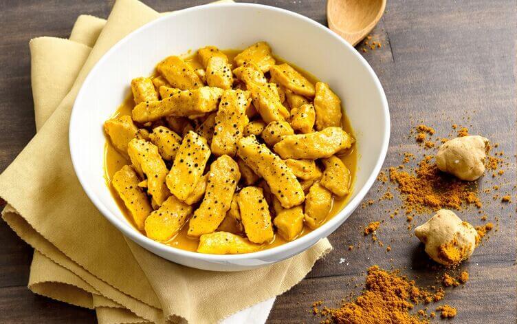 Straccetti di pollo alle mandorle