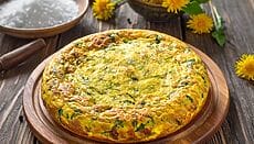frittata di tarassaco al forno