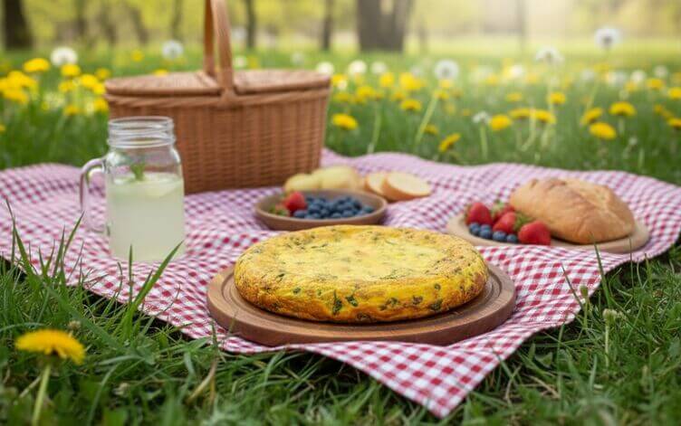 frittata di tarassaco al forno picnic frittata di tarassaco al forno picnic