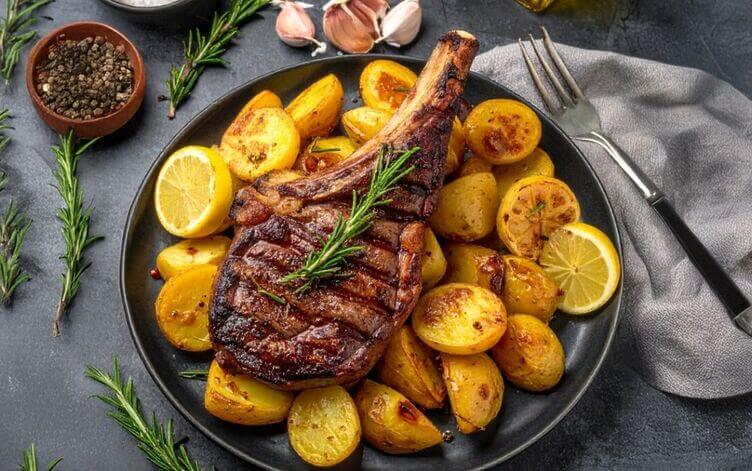 rubia gallega con patate