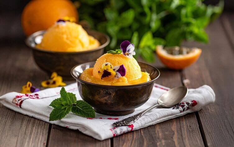 sorbetto alla granadilla