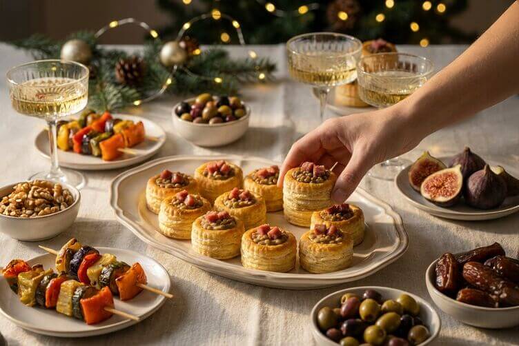 Vol au vent con cotechino e lenticchie Vol au vent con cotechino e lenticchie