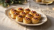 Vol au vent con cotechino e lenticchie