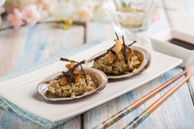 abalone con riso basmati abalone con riso basmati