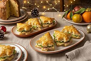 Alberelli di sfoglia salati: antipasto di Natale veloce
