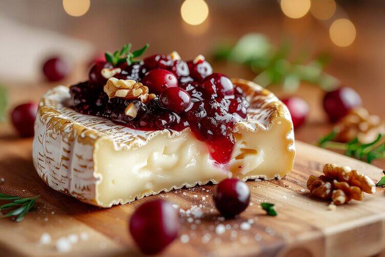 brie al forno con mirtilli rossi e noci brie al forno con mirtilli rossi e noci