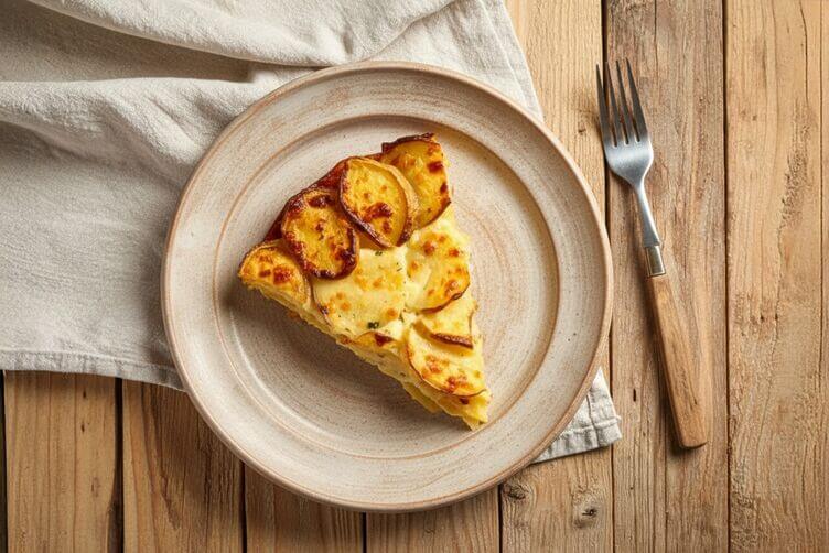 fetta di parmigiana di patate