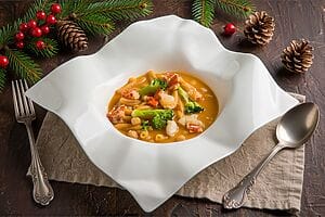 Minestra di astice e ceci, un pasto sano e completo