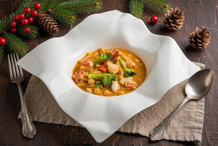 minestra di astice e ceci