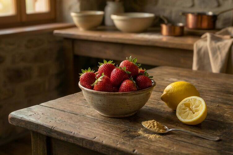 fragole e zenzero