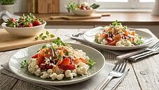 Insalata di cavolfiore e salmone