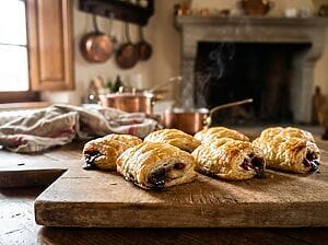 Mini strudel con banana, cioccolato e bacche di goji : oggi li facciamo in formato monoporzione Mini strudel con banana, cioccolato e bacche di goji : oggi li facciamo in formato monoporzione