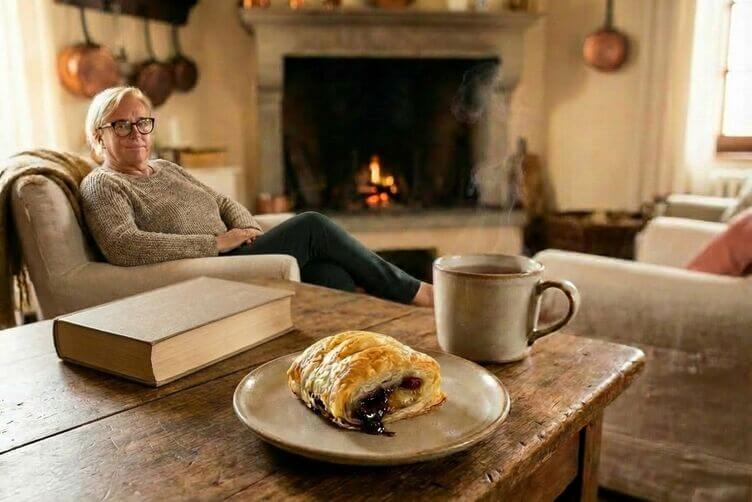 Mini strudel con banana, cioccolato fondente e bacche di goji a merenda con nonnapaperina