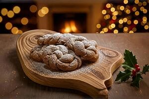 Moustokouloura kotsida: biscotti greci intrecciati al mosto