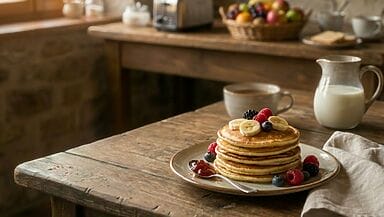 Pancake senza glutine con farina di miglio